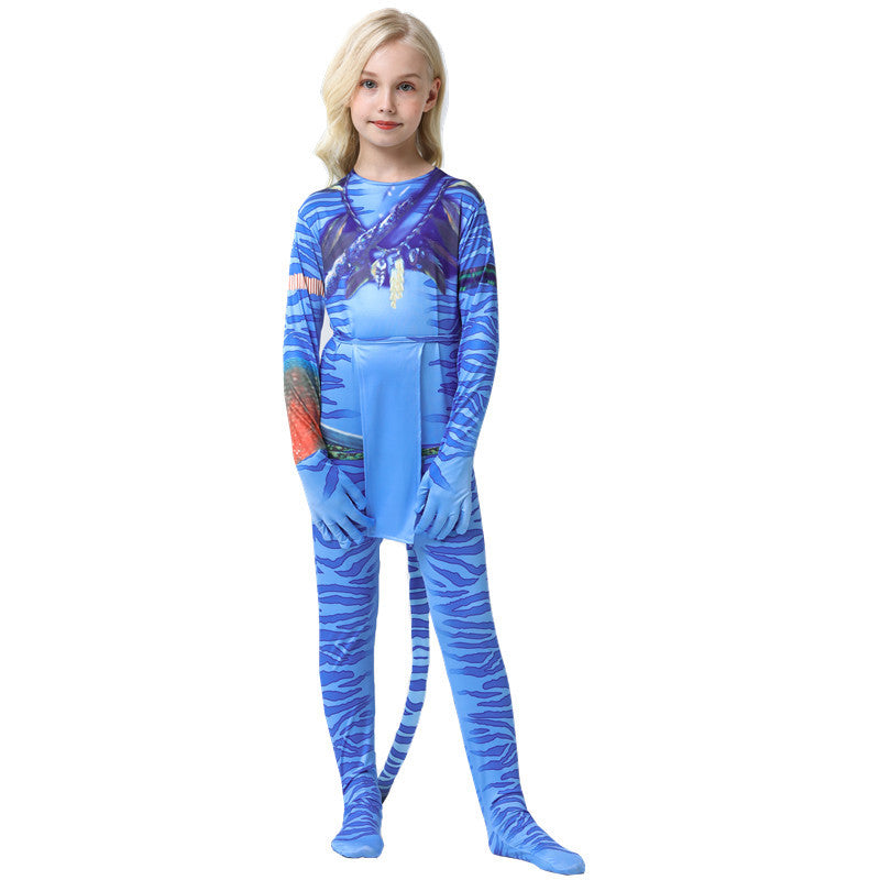 Avata The Way of Water Jumpsuit Halloween Cosplay Costume for Kids Adults