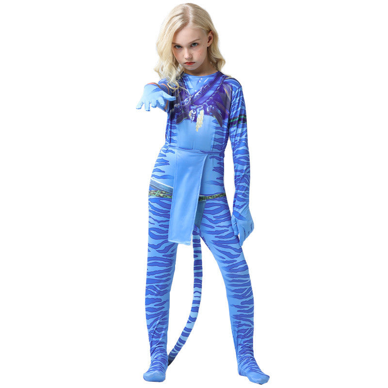 Avata The Way of Water Jumpsuit Halloween Cosplay Costume for Kids Adults