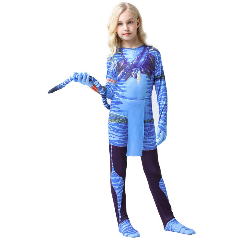 Avata The Way of Water Jumpsuit Halloween Cosplay Costume for Kids Adults