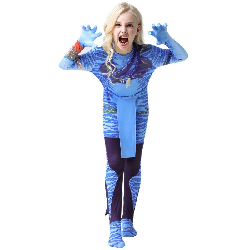 Avata The Way of Water Jumpsuit Halloween Cosplay Costume for Kids Adults