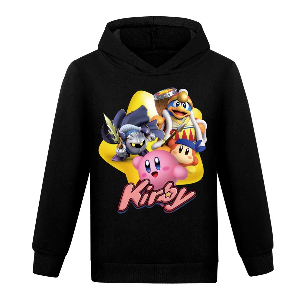 Kirby Casual Sweatshirt Spring Autumn Hoodie for Kids