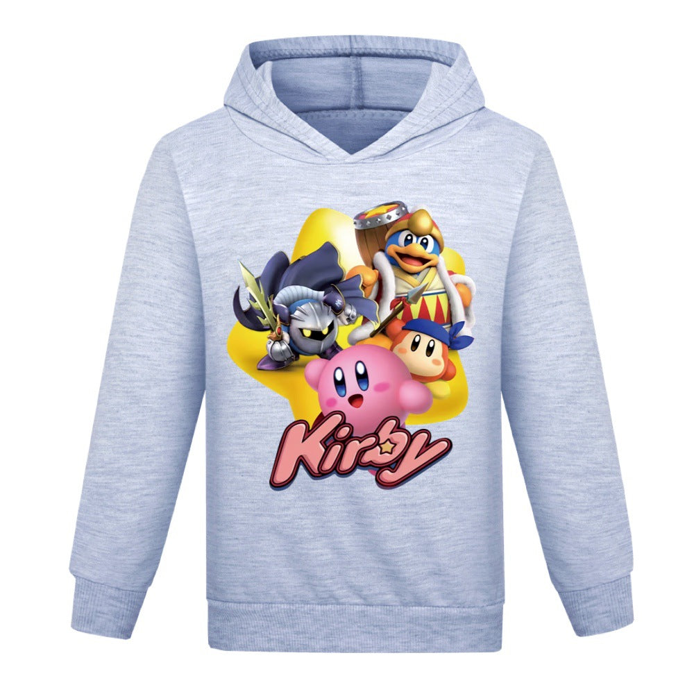 Kirby Casual Sweatshirt Spring Autumn Hoodie for Kids