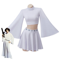 Star Wars Princess Leia Cosplay Dress Halloween Costume