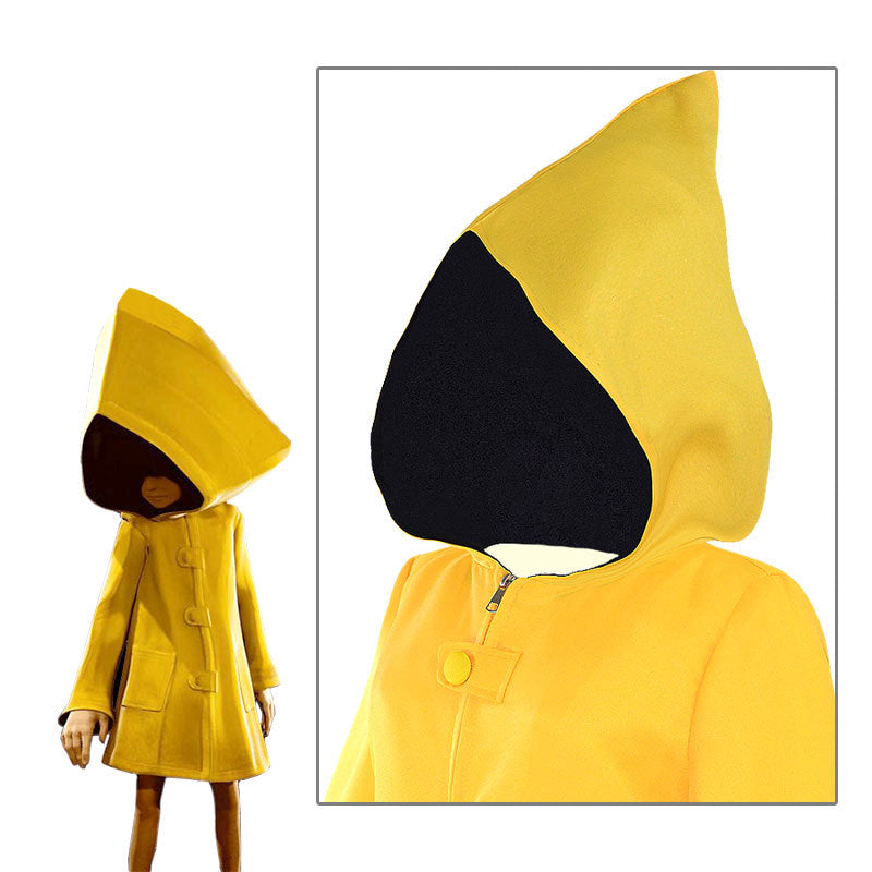 Little Nightmares Six Yellow Cape Halloween Cosplay Costume