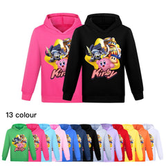 Kirby Casual Sweatshirt Spring Autumn Hoodie for Kids