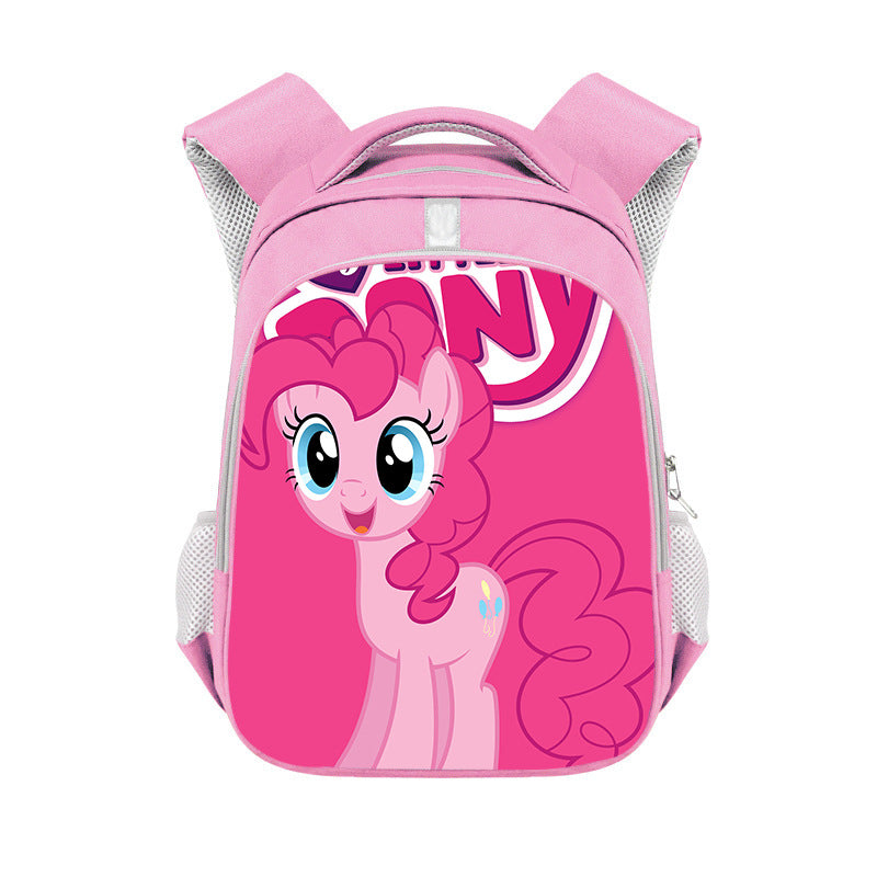 My Little Pony Full Printed Pink Backpack Schoolbag Travel Notebook Bag for Kids Students