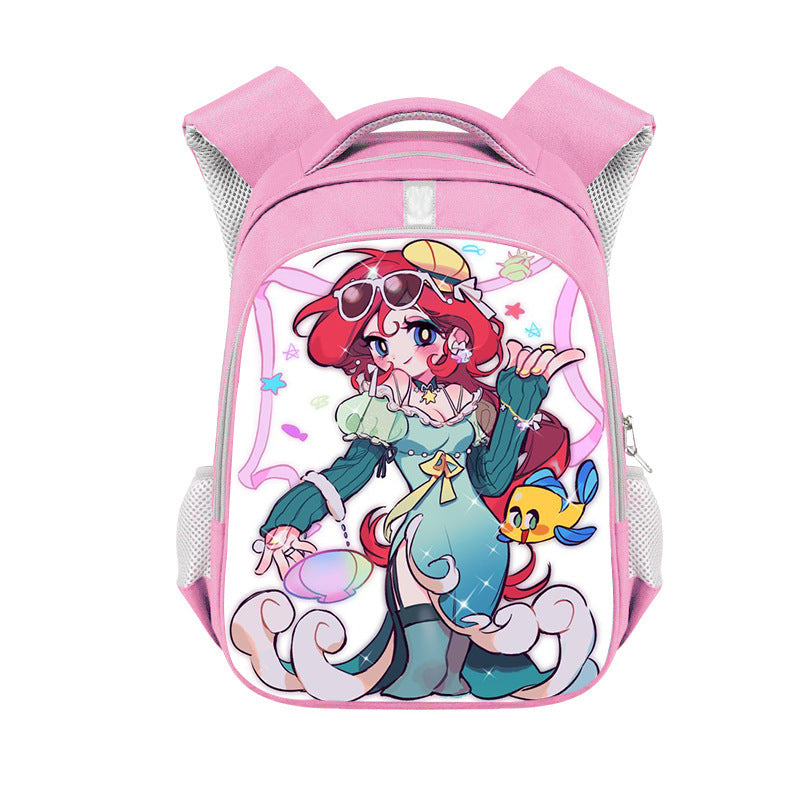 My Little Pony Full Printed Pink Backpack Schoolbag Travel Notebook Bag for Kids Students
