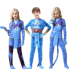 Avata The Way of Water Jumpsuit Halloween Cosplay Costume for Kids Adults