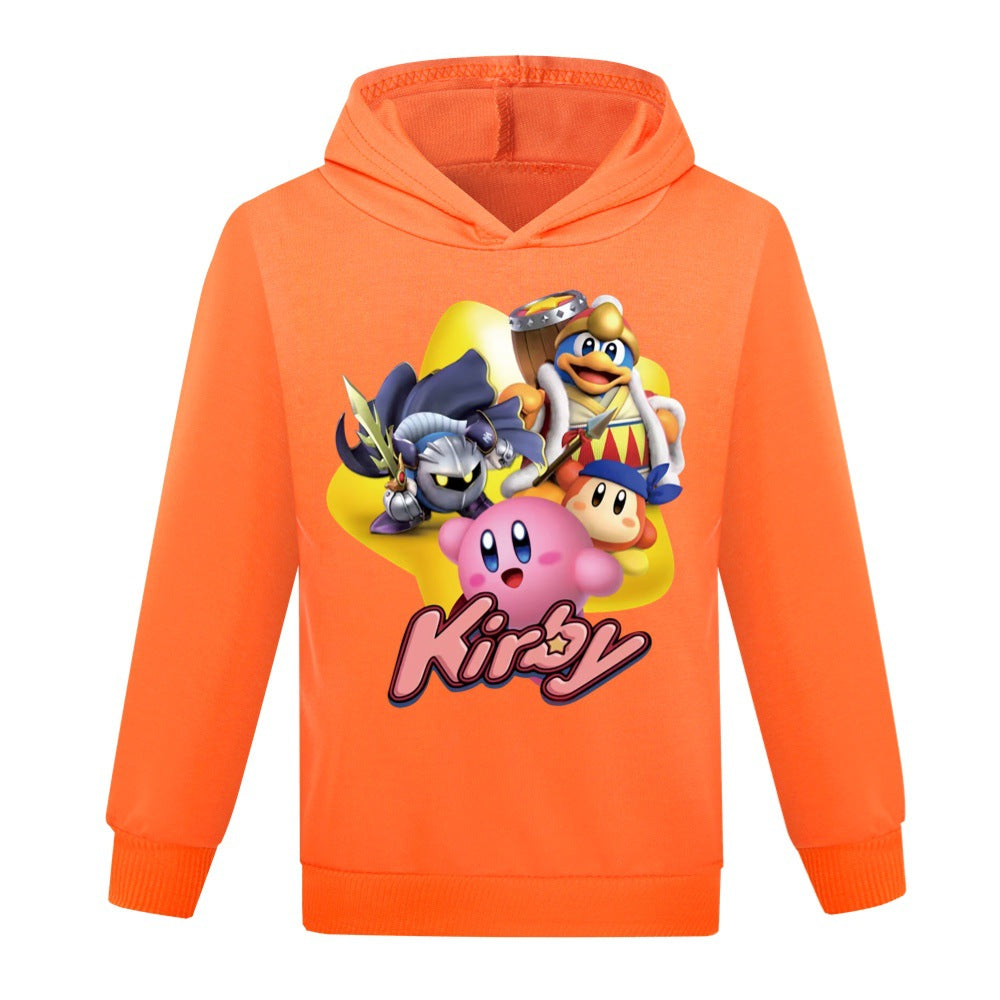 Kirby Casual Sweatshirt Spring Autumn Hoodie for Kids