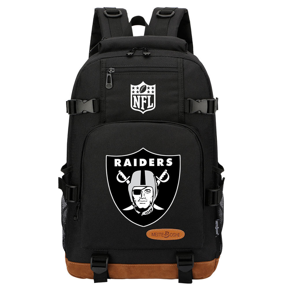 Oakland Raiders Football Team Rugby Waterproof Backpack School Notebook Travel Bag