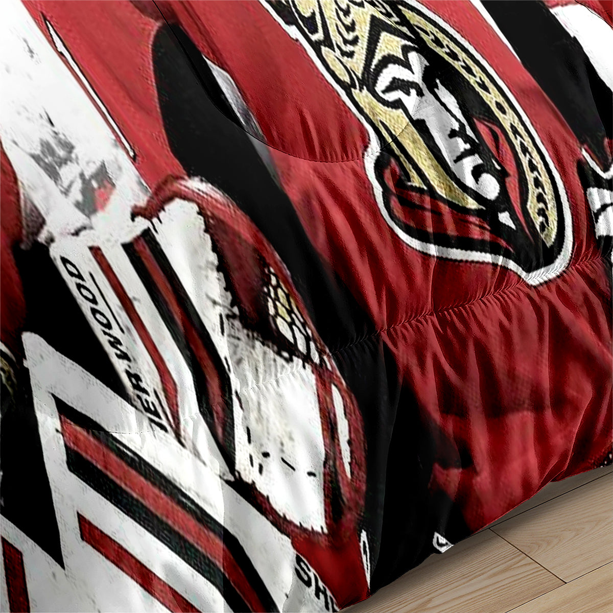 Ottawa Hockey Senators Comforter Pillowcases 3PC Sets Blanket All Season Reversible Quilted Duvet