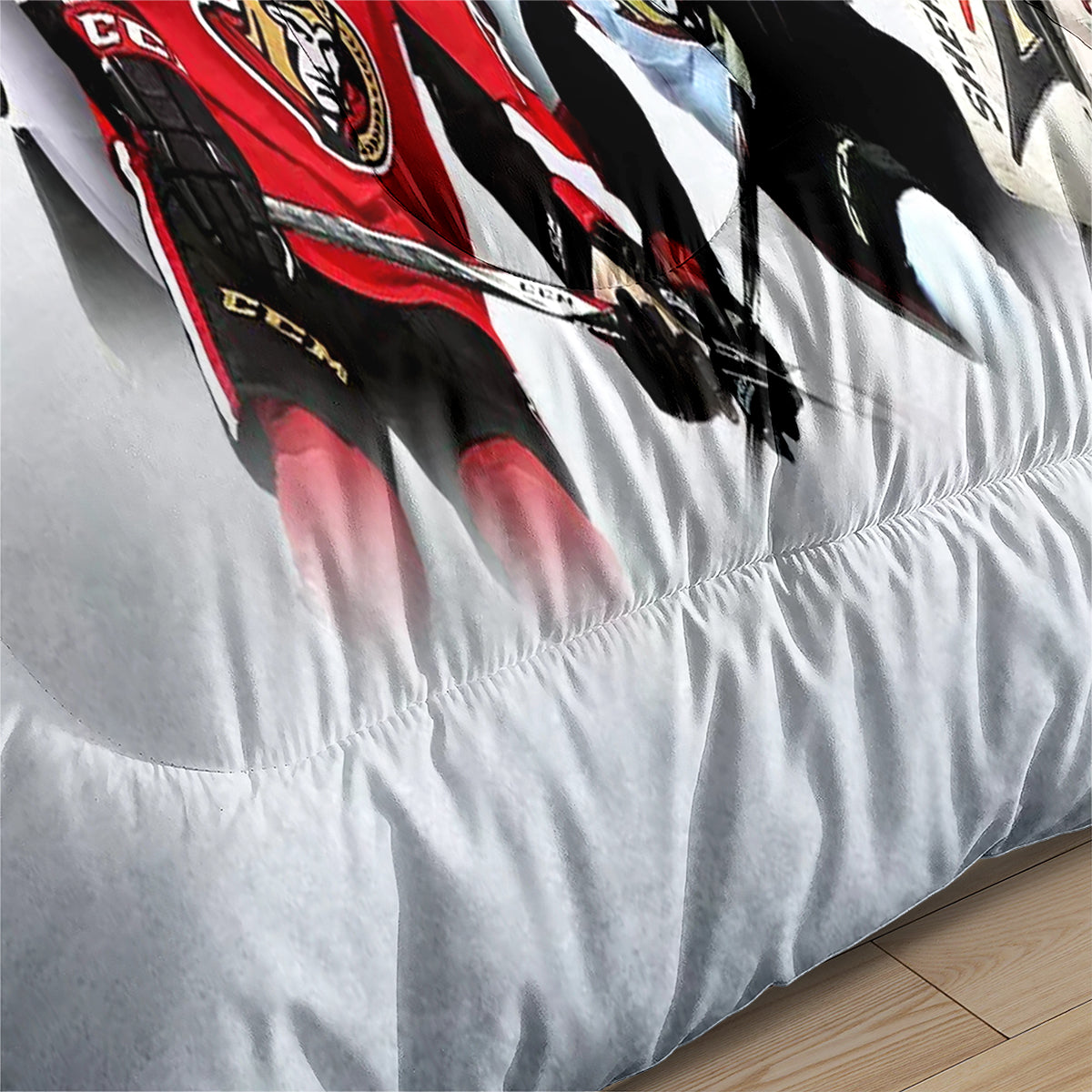 Ottawa Hockey Senators Comforter Pillowcases 3PC Sets Blanket All Season Reversible Quilted Duvet