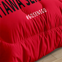 Ottawa Hockey Senators Comforter Pillowcases 3PC Sets Blanket All Season Reversible Quilted Duvet