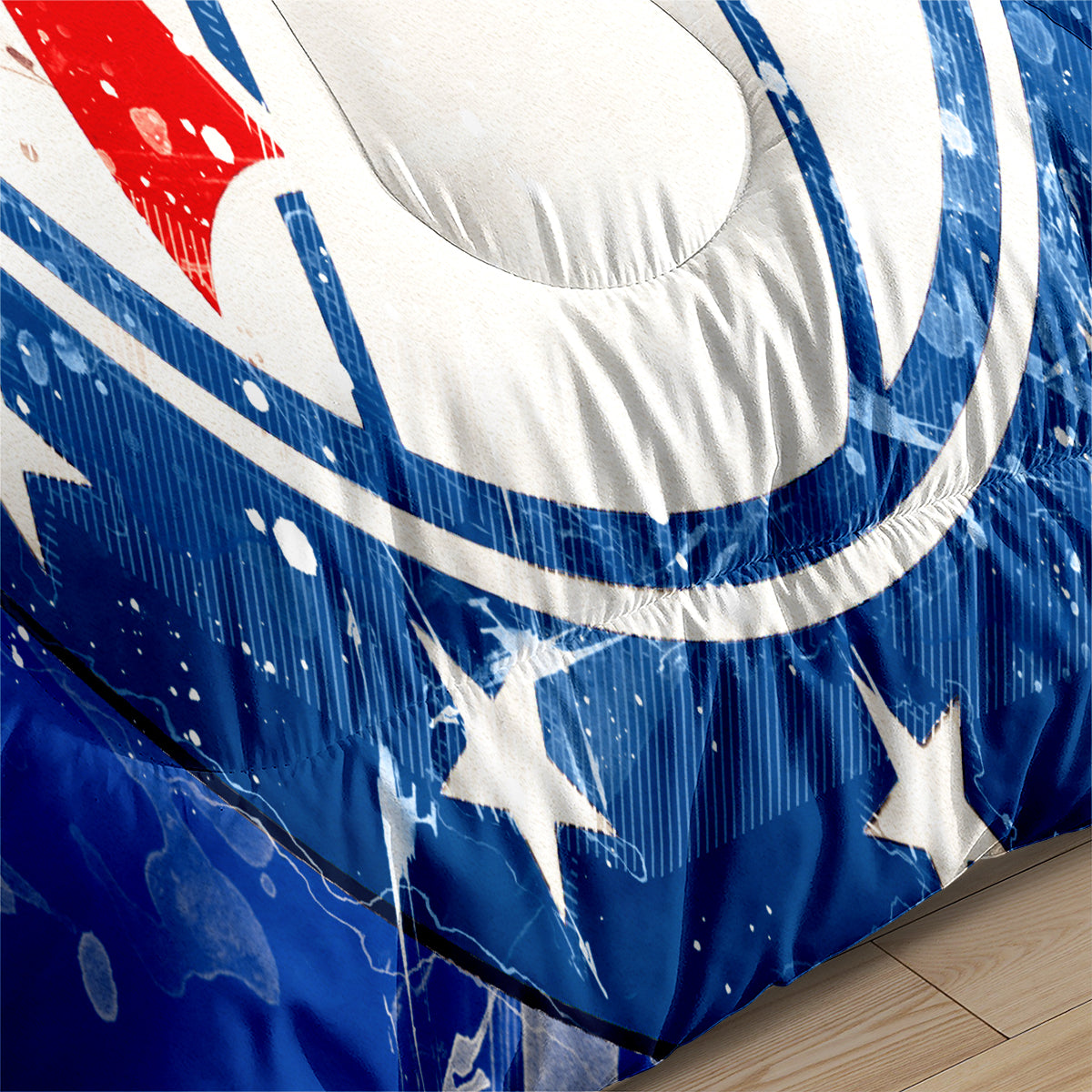 Philadelphia Basketball 76ers Comforter Pillowcases 3PC Sets Blanket All Season Reversible Quilted Duvet