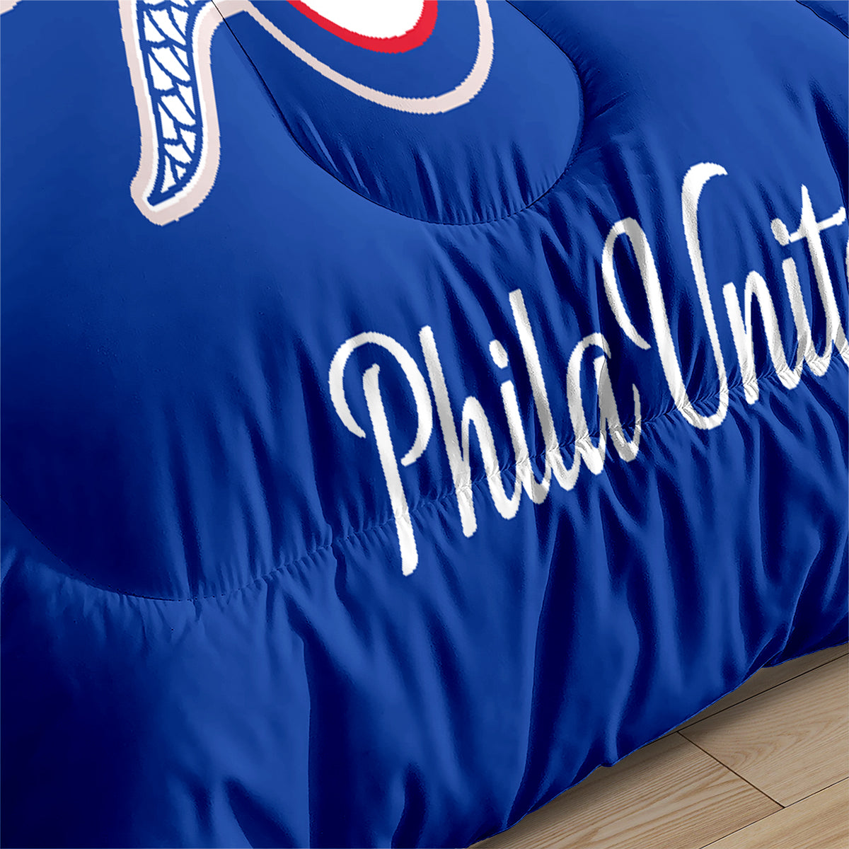 Philadelphia Basketball 76ers Comforter Pillowcases 3PC Sets Blanket All Season Reversible Quilted Duvet
