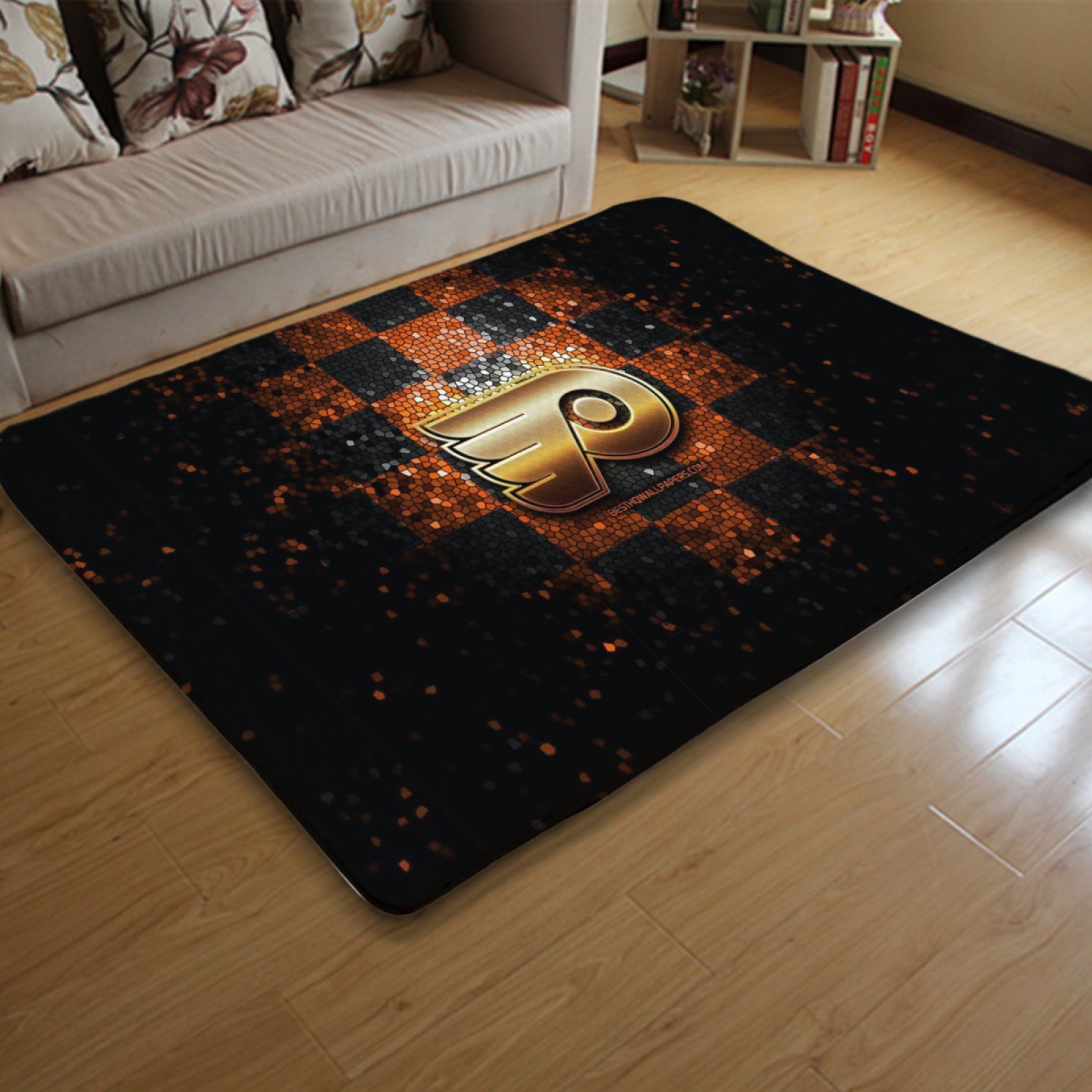 Philadelphia Flyers Hockey Rugs Bedroom Living Room Bathroom Carpet Mat Rug