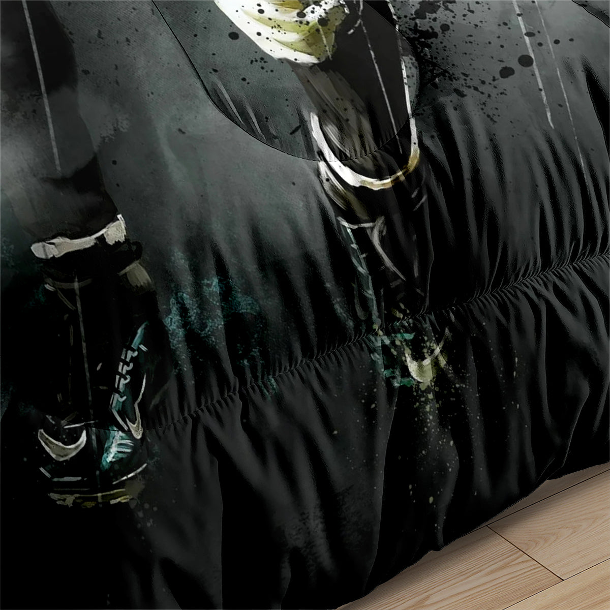 Philadelphia Rugby Eagles Comforter Pillowcases 3PC Sets Blanket All Season Reversible Quilted Duvet