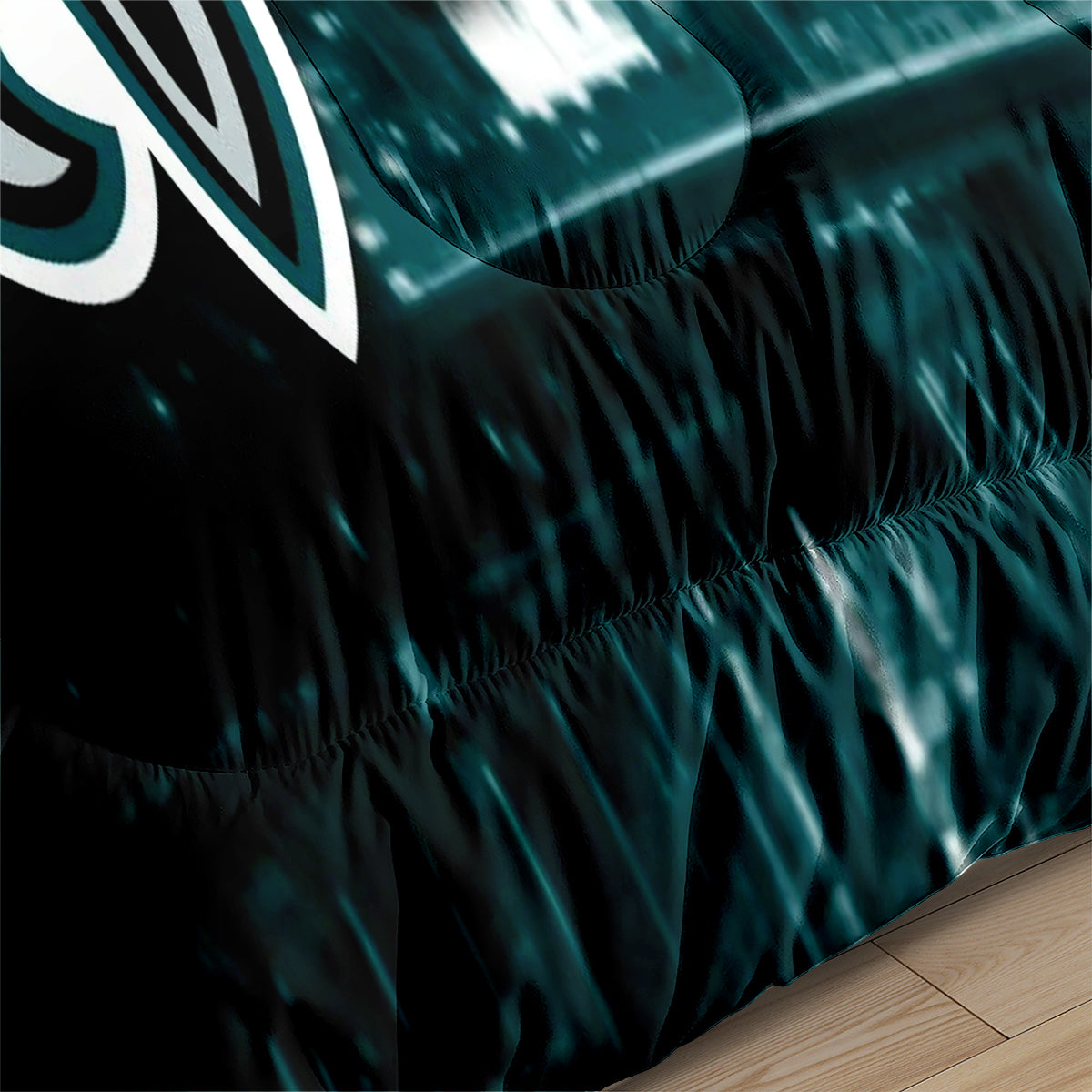 Philadelphia Rugby Eagles Comforter Pillowcases 3PC Sets Blanket All Season Reversible Quilted Duvet