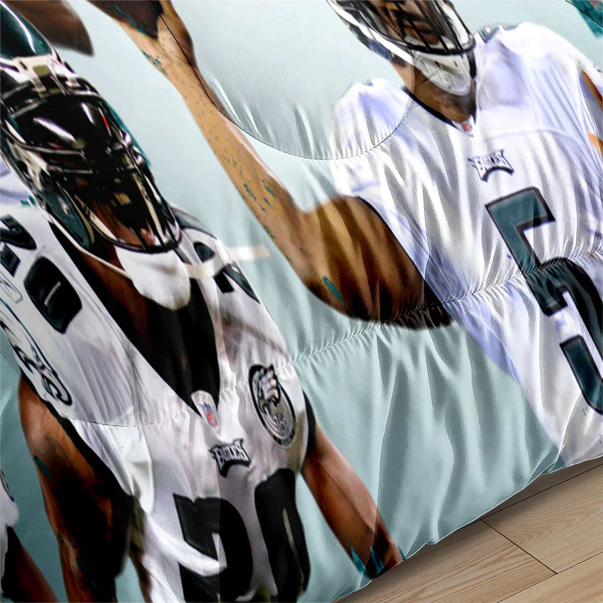 Philadelphia Rugby Eagles Comforter Pillowcases 3PC Sets Blanket All Season Reversible Quilted Duvet