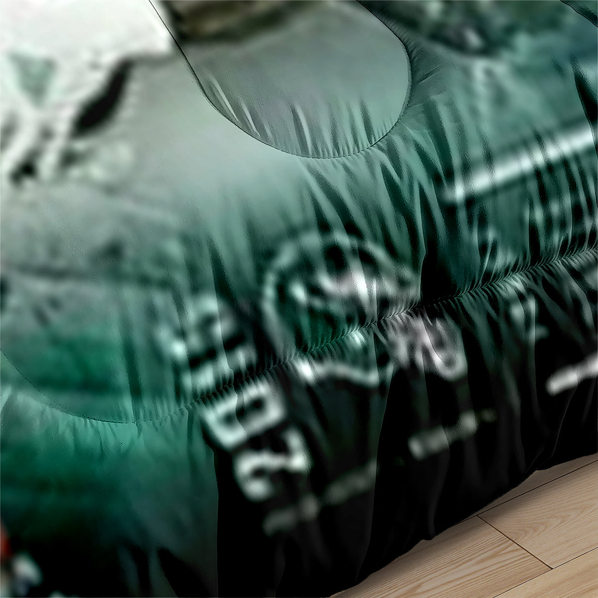 Philadelphia Rugby Eagles Comforter Pillowcases 3PC Sets Blanket All Season Reversible Quilted Duvet