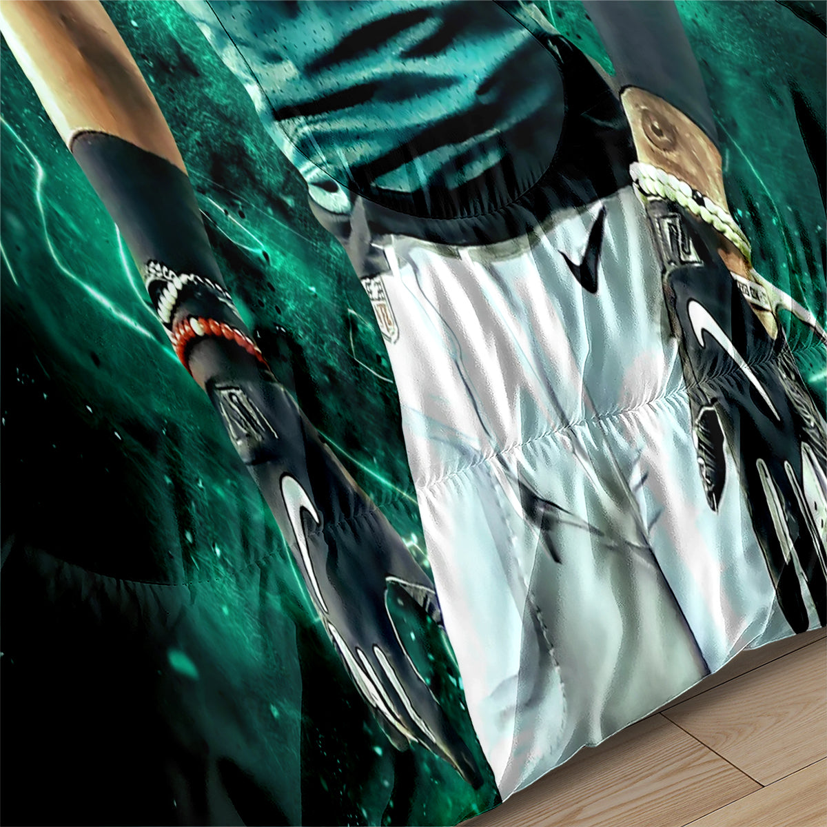 Philadelphia Rugby Eagles Comforter Pillowcases 3PC Sets Blanket All Season Reversible Quilted Duvet