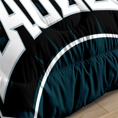 Philadelphia Rugby Eagles Comforter Pillowcases 3PC Sets Blanket All Season Reversible Quilted Duvet