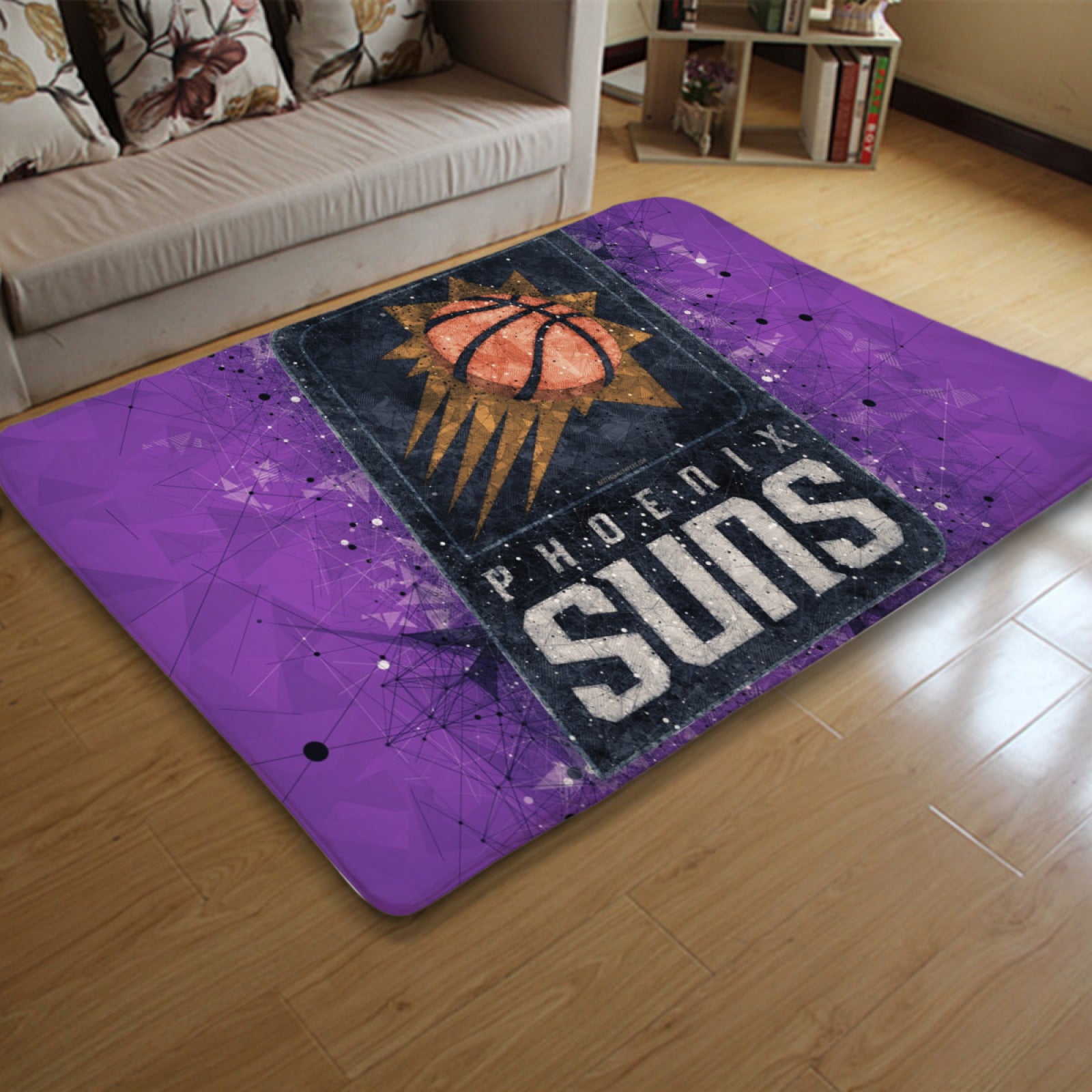 Phoenix Basketball Suns Rugs Bedroom Living Room Bathroom Carpet Mat Rug