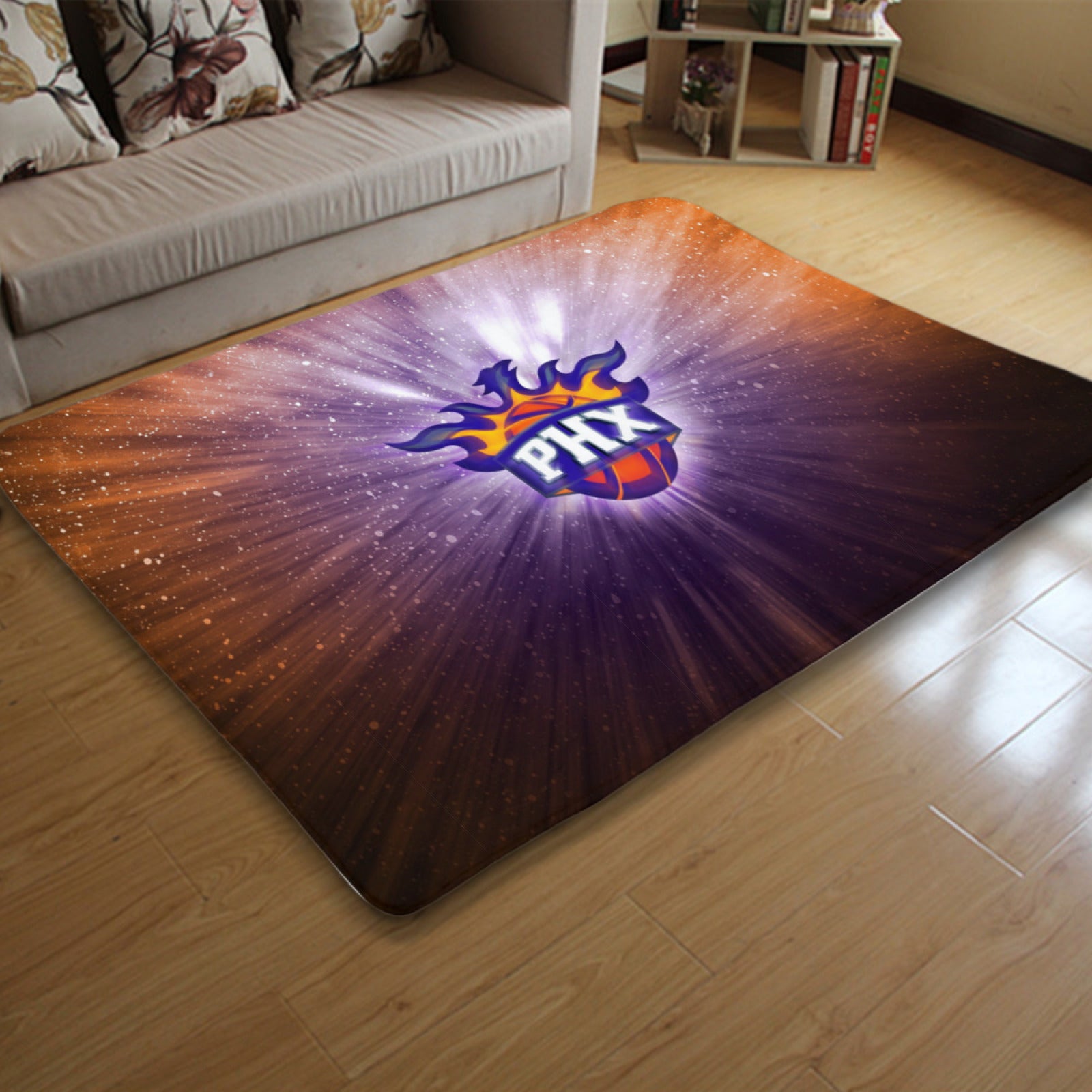 Phoenix Basketball Suns Rugs Bedroom Living Room Bathroom Carpet Mat Rug