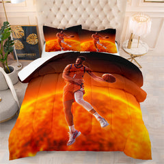 Phoenix Basketball Suns Comforter Pillowcases 3PC Sets All Season Reversible Quilted Duvet