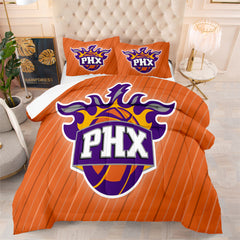 Phoenix Basketball Suns Comforter Pillowcases 3PC Sets All Season Reversible Quilted Duvet