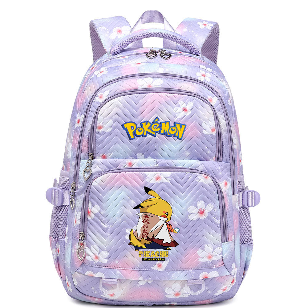Pikachu Pokemon Water Proof Backpack Notebook Travel Bags Casual School Bag For School Students