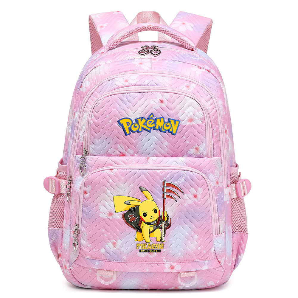 Pikachu Pokemon Water Proof Backpack Notebook Travel Bags Casual School Bag For School Students