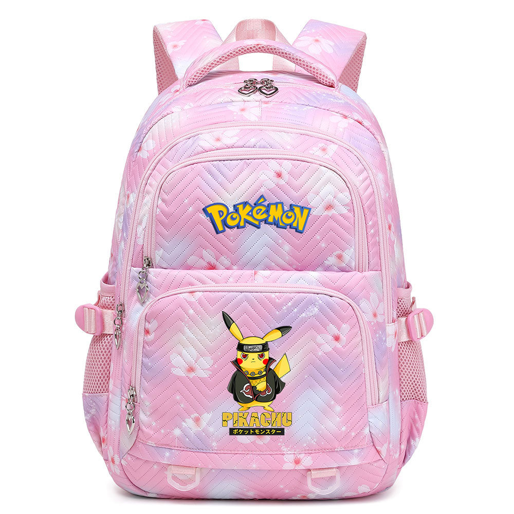 Pikachu Pokemon Water Proof Backpack Notebook Travel Bags Casual School Bag For School Students