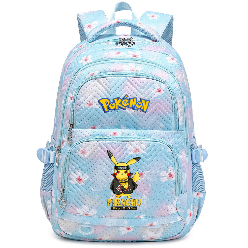 Pikachu Pokemon Water Proof Backpack Notebook Travel Bags Casual School Bag For School Students