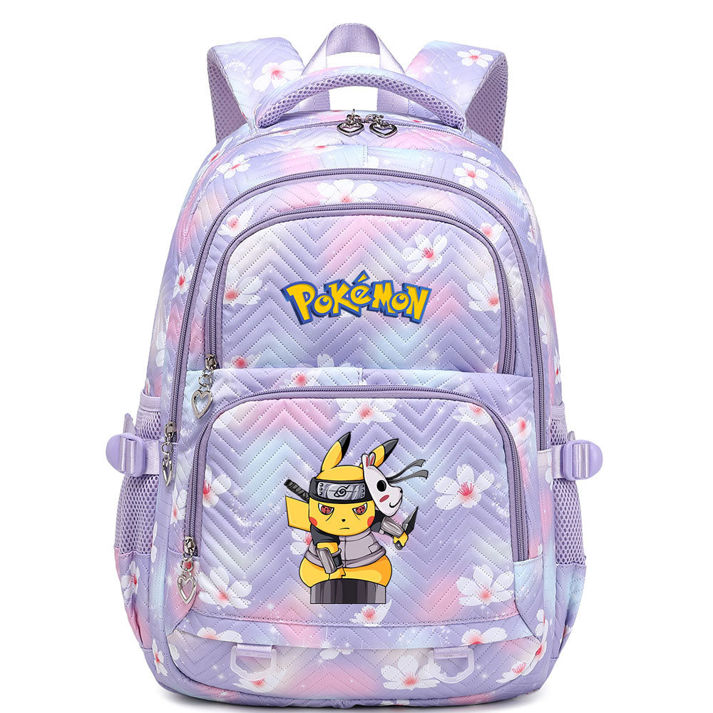 Pikachu Pokemon Water Proof Backpack Notebook Travel Bags Casual School Bag For School Students
