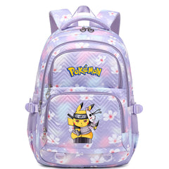 Pikachu Pokemon Water Proof Backpack Notebook Travel Bags Casual School Bag For School Students