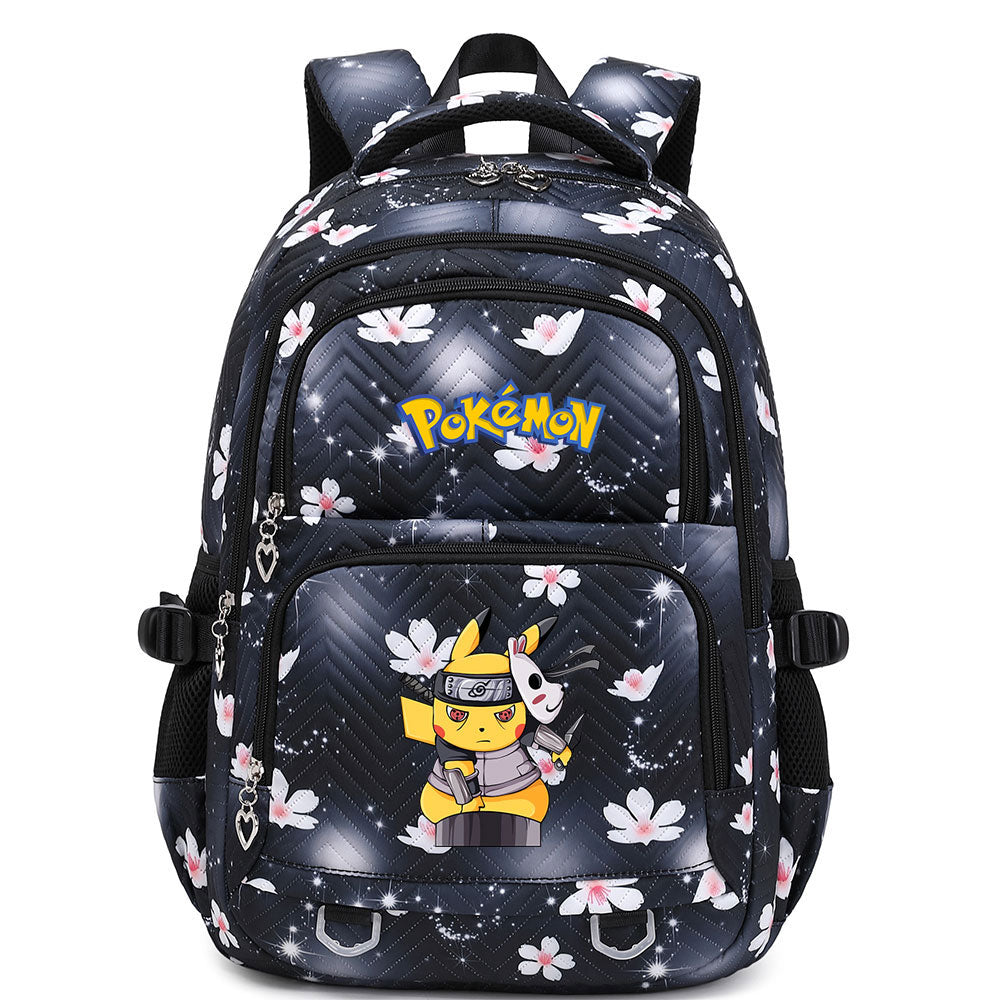 Pikachu Pokemon Water Proof Backpack Notebook Travel Bags Casual School Bag For School Students