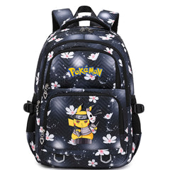 Pikachu Pokemon Water Proof Backpack Notebook Travel Bags Casual School Bag For School Students