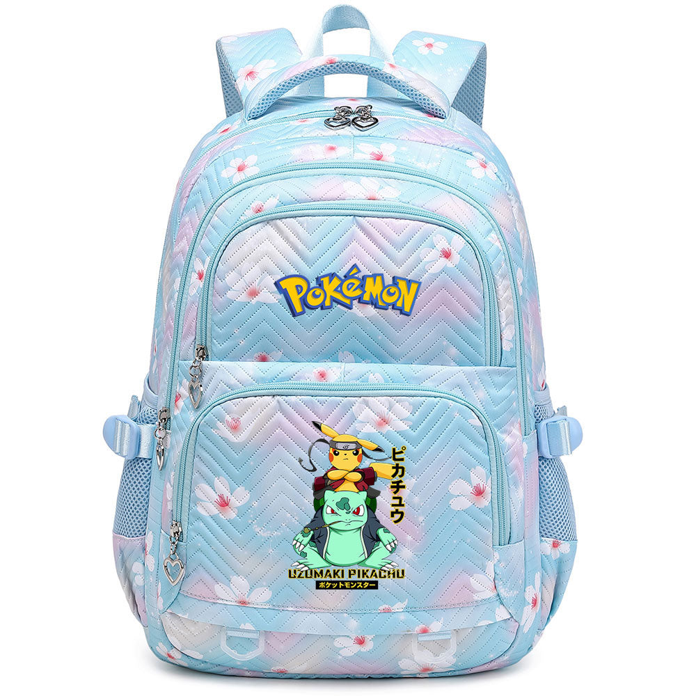 Pikachu Pokemon Water Proof Backpack Notebook Travel Bags Casual School Bag For School Students
