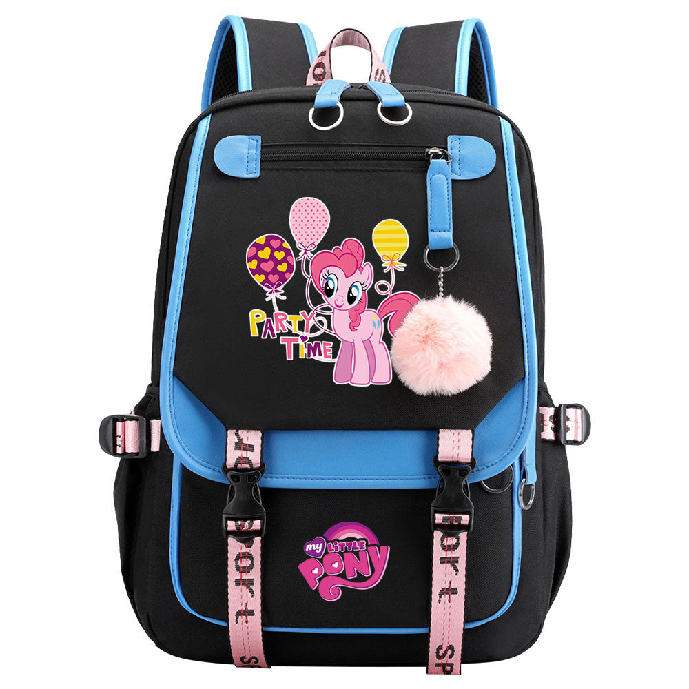 My Little Pony Pinkie Pie Waterproof Backpack School Notebook Travel Bag USB Charging