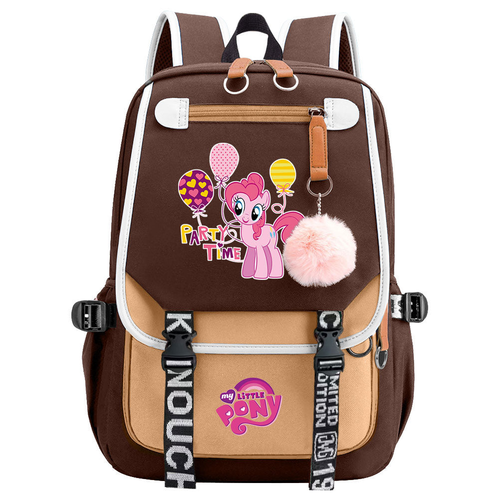 My Little Pony Pinkie Pie Waterproof Backpack School Notebook Travel Bag USB Charging