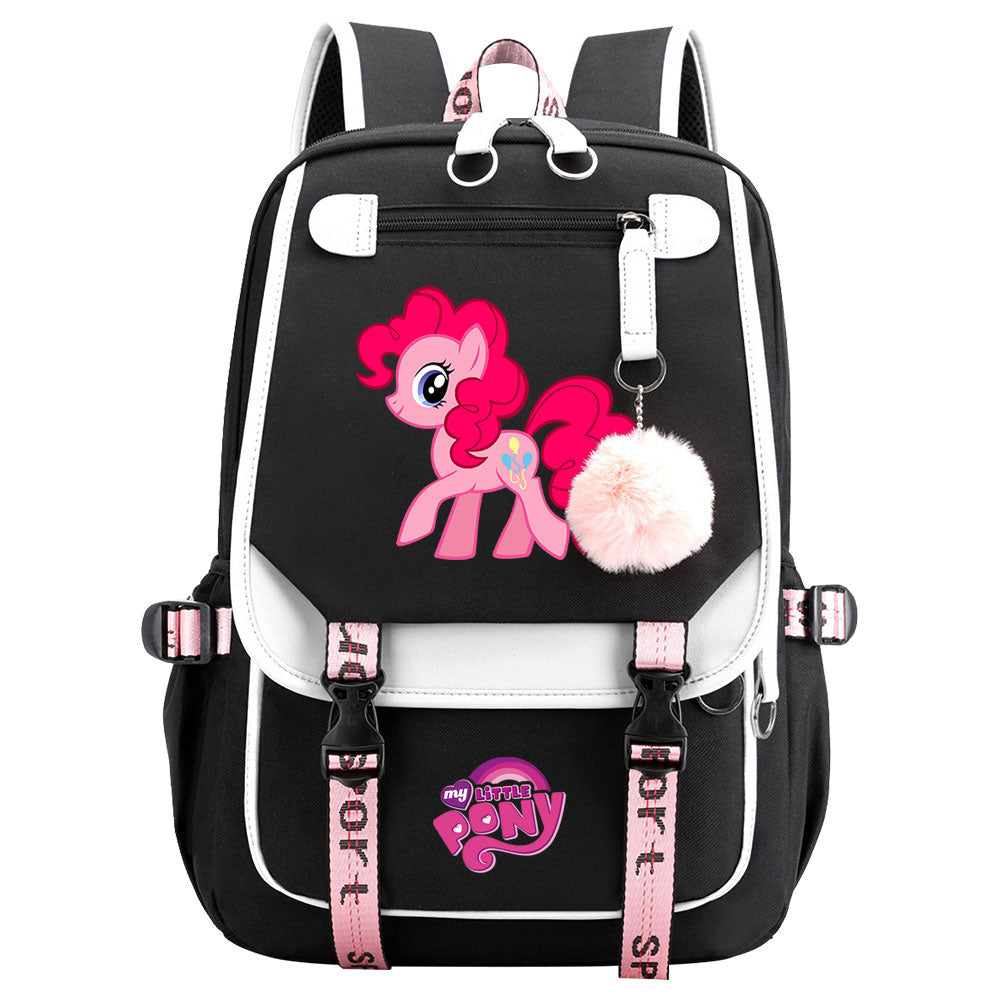 My Little Pony Pinkie Pie Waterproof Backpack School Notebook Travel Bag USB Charging