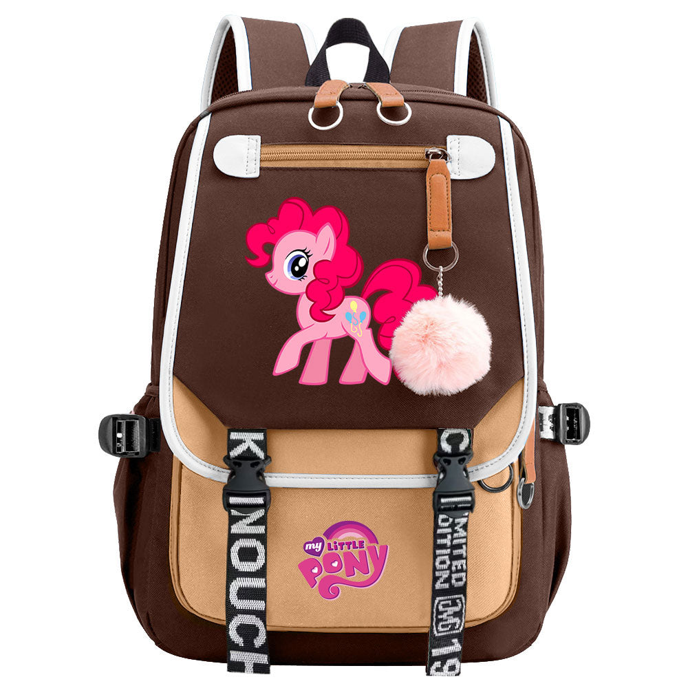 My Little Pony Pinkie Pie Waterproof Backpack School Notebook Travel Bag USB Charging