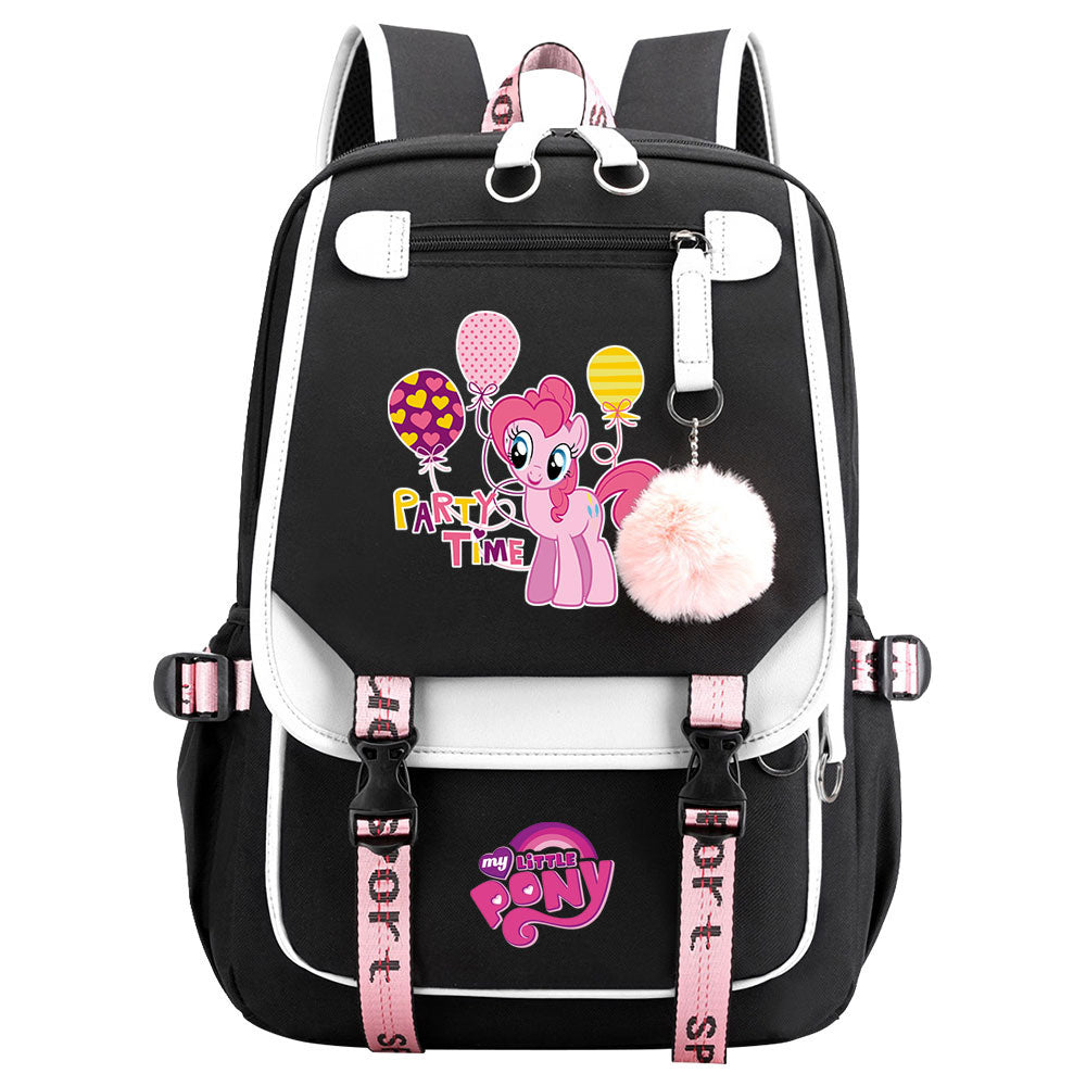 My Little Pony Pinkie Pie Waterproof Backpack School Notebook Travel Bag USB Charging
