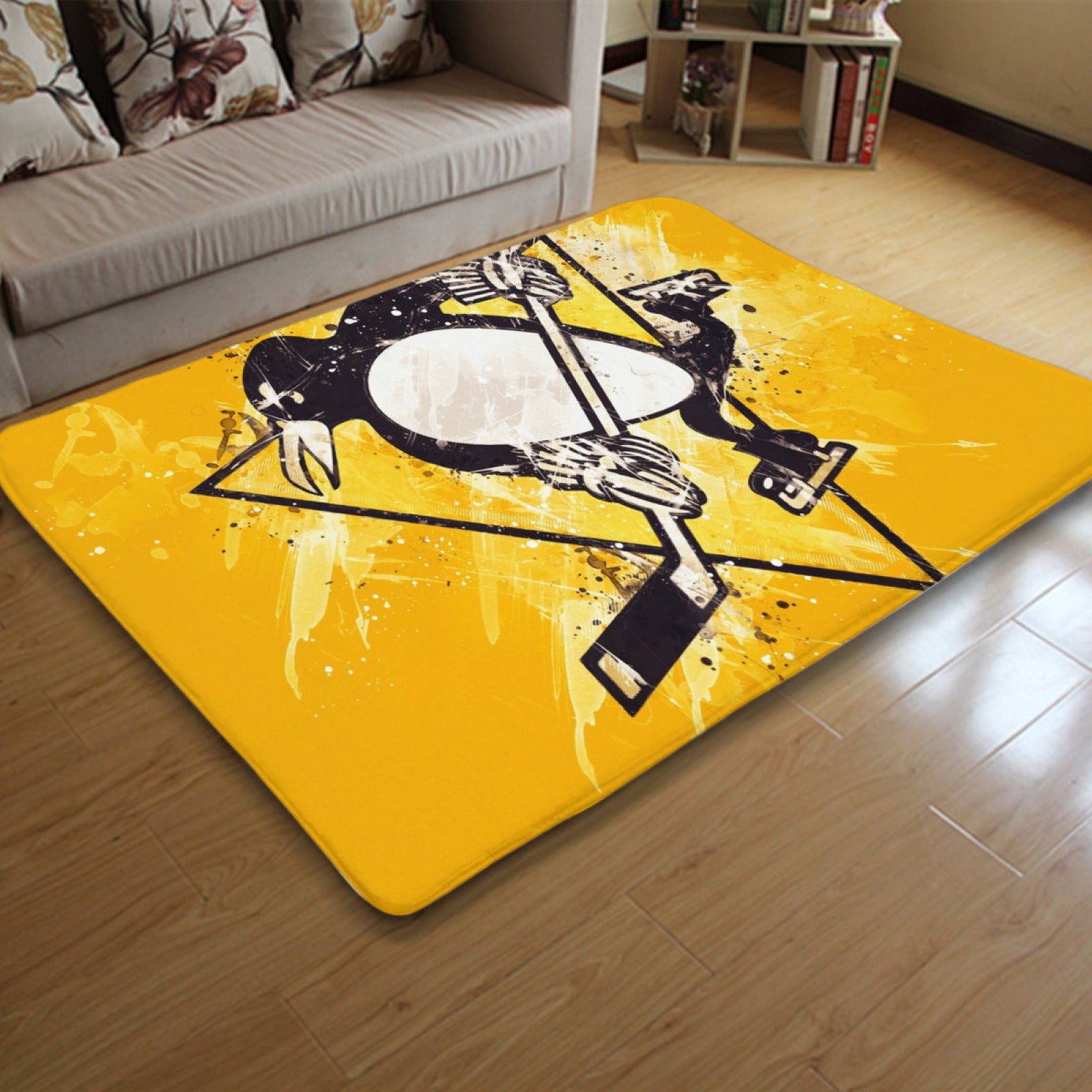 Pittsburgh Penguins Hockey Rugs Bedroom Living Room Bathroom Carpet Mat Rug