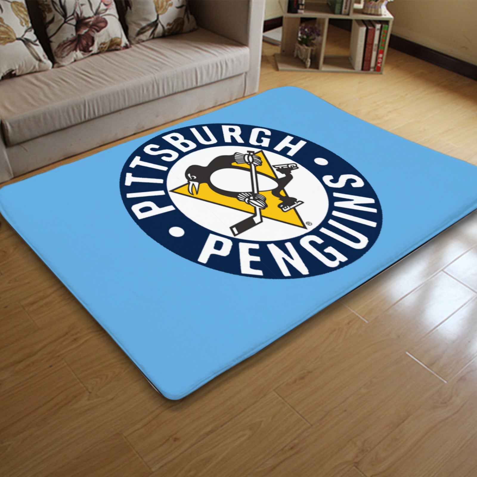 Pittsburgh Penguins Hockey Rugs Bedroom Living Room Bathroom Carpet Mat Rug