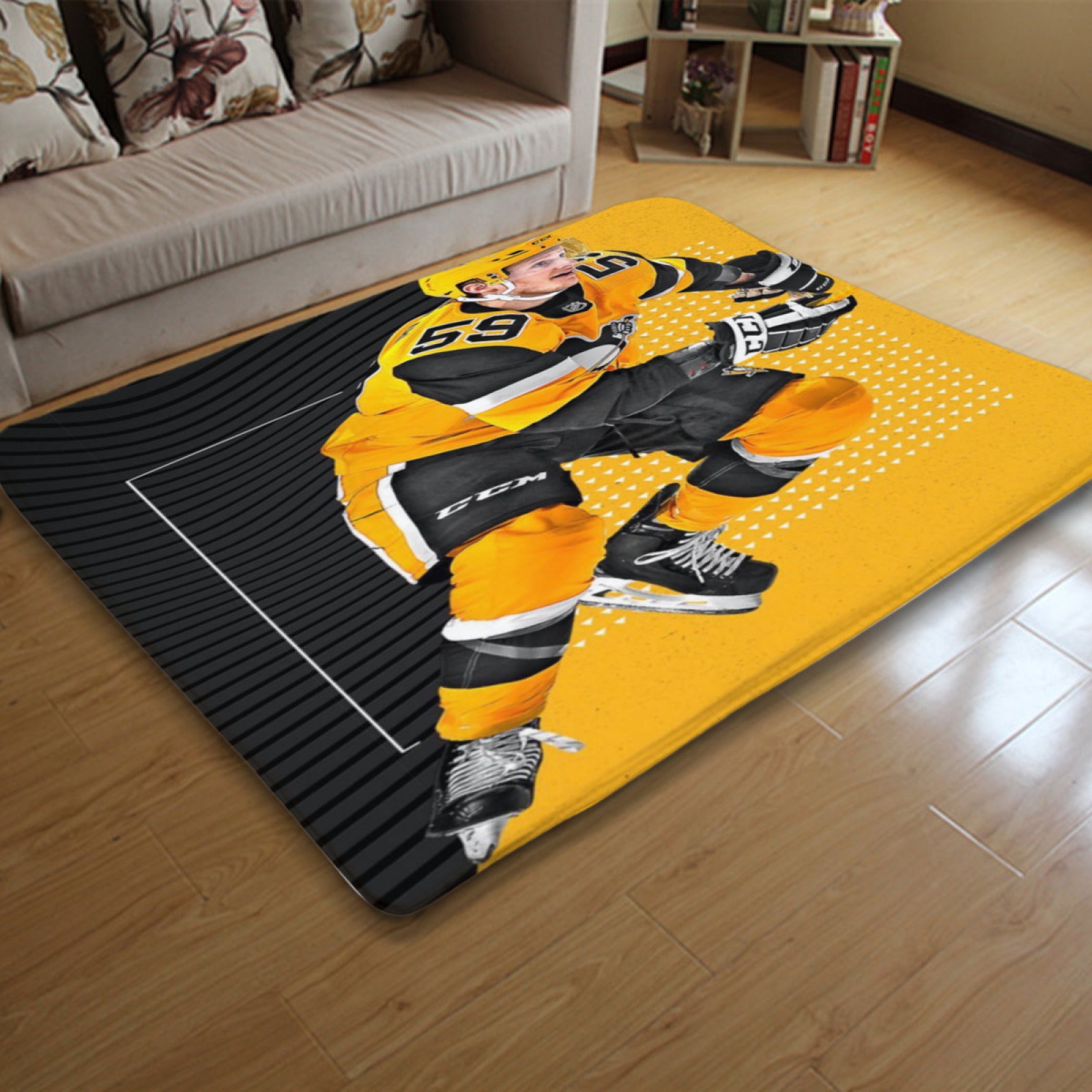 Pittsburgh Penguins Hockey Rugs Bedroom Living Room Bathroom Carpet Mat Rug