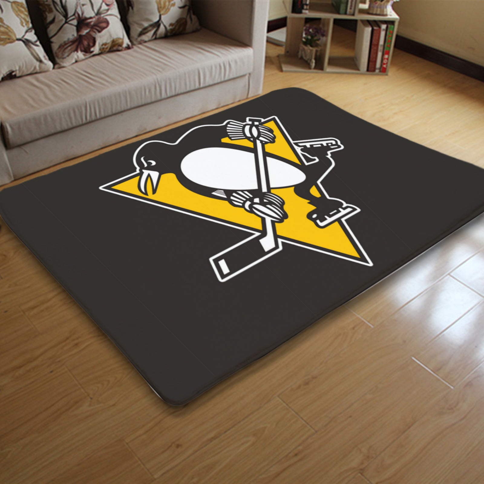 Pittsburgh Penguins Hockey Rugs Bedroom Living Room Bathroom Carpet Mat Rug