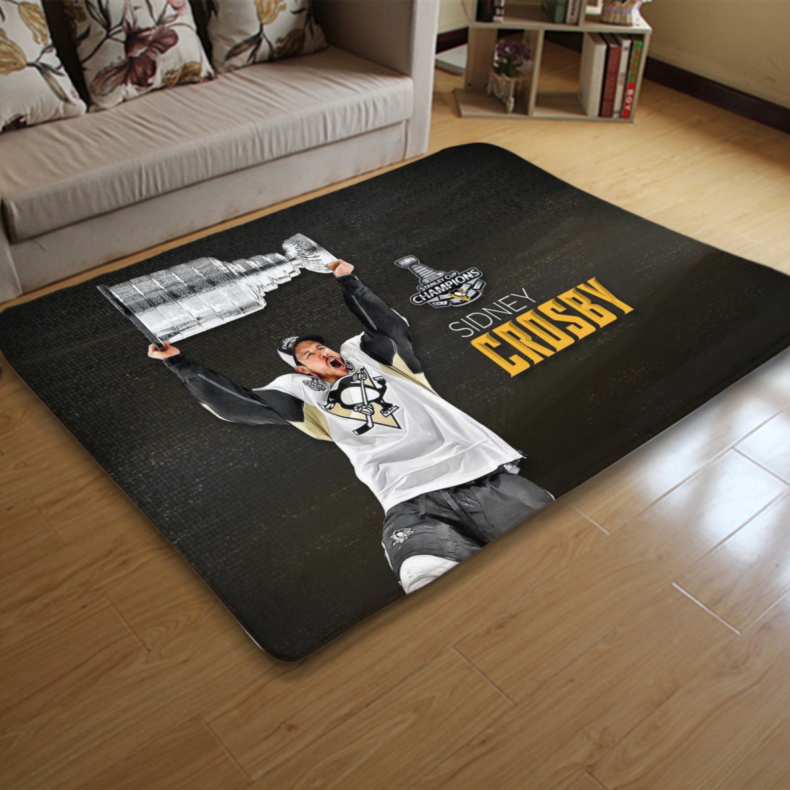 Pittsburgh Penguins Hockey Rugs Bedroom Living Room Bathroom Carpet Mat Rug