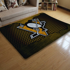 Pittsburgh Penguins Hockey Rugs Bedroom Living Room Bathroom Carpet Mat Rug